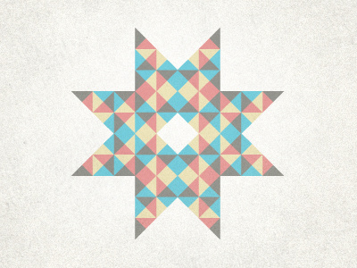 Star abstract geometric triangles vintage