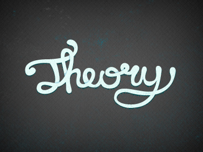 New Logo hand drawn logo script theory