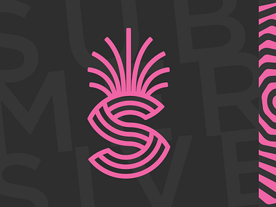 Submersive Tribe Branding art deco branding entertainment logo monogram music pineapple symbol