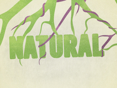 Natural - Roots green natural organic purple roots texture tree typography