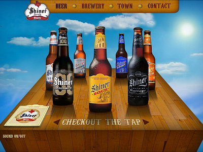 Shiner Beer Website Concept beer flash scad shiner shiner bock texas website