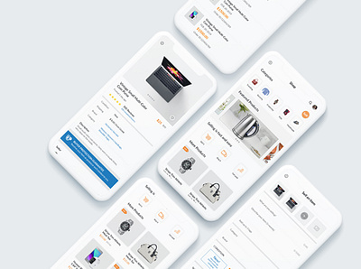 eCommerce Shop UI Design app branding design icon illustration logo typography ui ux vector