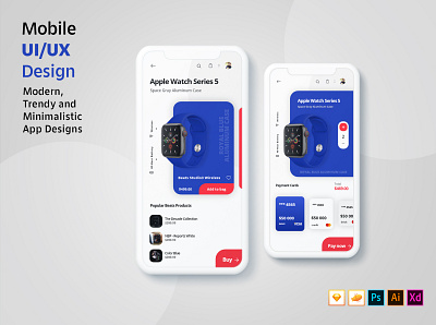 eCommerce App UI app design icon illustration typography ui vector