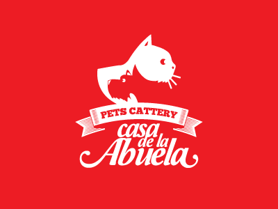 Casa de la Abuela Creative Logotype cattery logotype mmanriquez pets