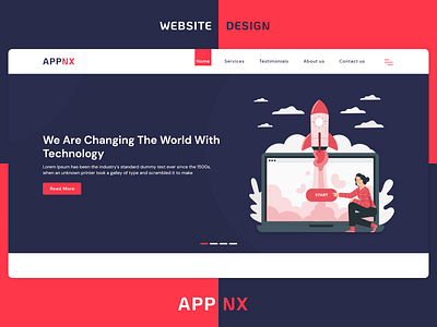 APPNX - Website Design branding design illustration typography ui ux web