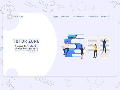 Tutor Zone - Website Design design logo typography ui ux web website design