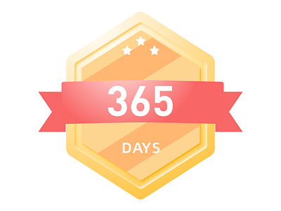 Sign in 365 days branding flat icon illustration minimal ui web