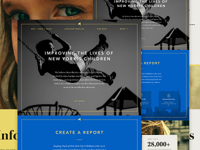 Keeping Track Online - Landing Page blue city concept landing landing page mockup website yellow