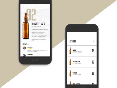 Beer List Scanner App app beer clean interface iphone mobile mockup product typography ui white