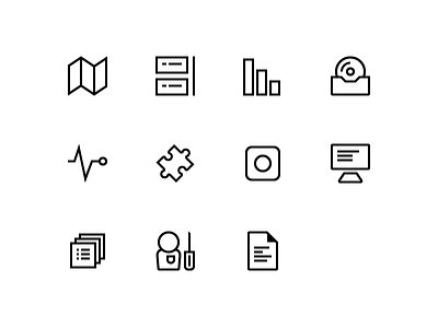 JIRA navigation icons icons line icons