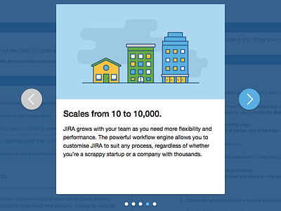 JIRA onboarding wizard