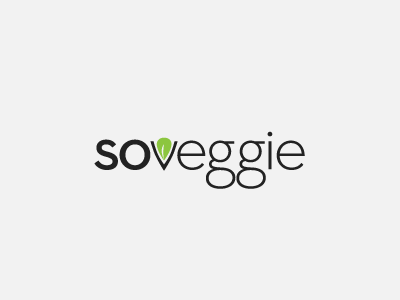 So Veggie logo concept blog bulb leaf logo logotype neutra vegan veggie