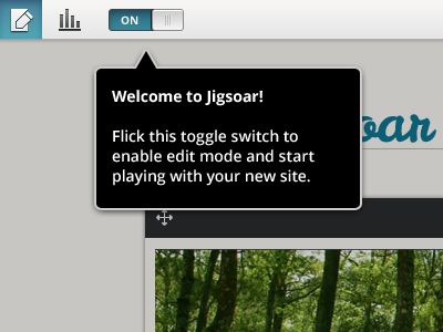 Welcome to Jigsoar bubble icon interface jigsoar overlay toggle tutorial