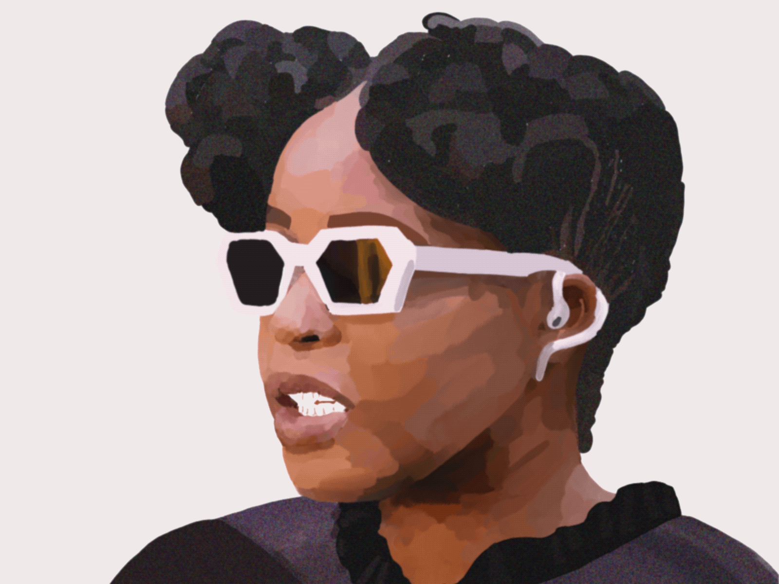 Ntombi Moyo digital art digital illustration digital painting digital portrait drawing illustrator portrait gif procreate art skintone