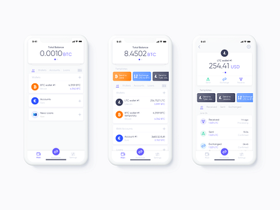 Mobile app Quppy Wallet, Interface, Fintech | Lepshey app app design banking banking app currency exchange finance fintech fintech interface graphic design icons interface mobile app neobank product product design startup ui ux uxui wallet