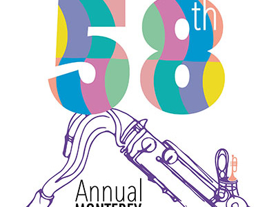 58th Annual Monterey Music Festival Poster creative cultural design festival graphic music poster