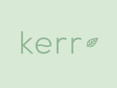 Kerr caring design logo logo design logotype natural nature typography