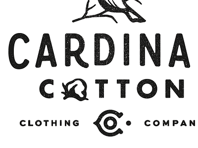 Cardinal Cotton Logo Set cardinal clothing co company cotton logo matthew cook north carolina texture typography