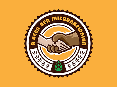 Microbrewnion badge bear beer brown illustration lowes foods matthew cook the variable yellow