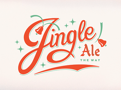 Jingle Ale beer bells christmas cook holiday jingle matthew typography