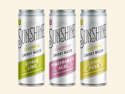 Sunshine Sparkling Energy Water