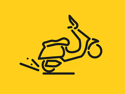 Scooter wheelie icon icon scooter wheelie