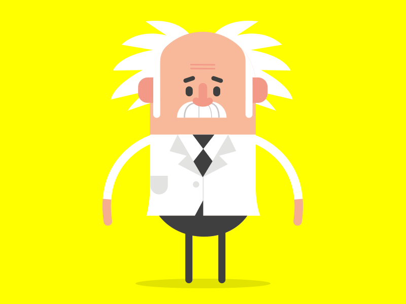 Professor 360 animation character design