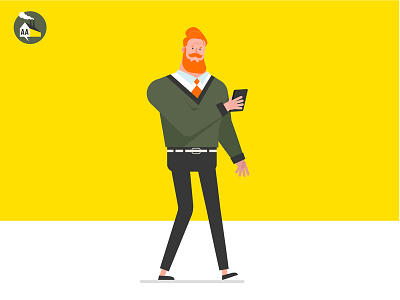 Character design for after effects animation boy branding character character animation character design design flat flat design graphic character hipster icon illustration iphone logo mobile redhead typography vector