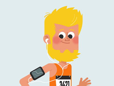 Marathonrunner animation cartoon character character design design flat flat design girl graphic character hipster icon illustration logo marathon marathon runner money running vector vector art