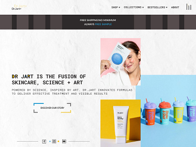 Dr.Jart + redesign design first design firstshot korea korean makeup skin skincare ui web