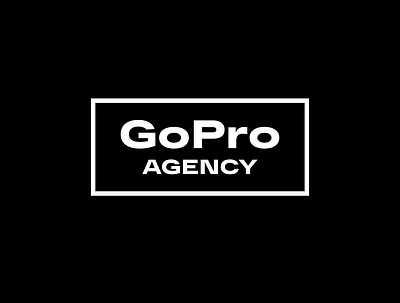 Gopro agency branding design logo minimal typography ui
