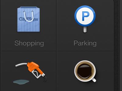 Icons icon parking shopping