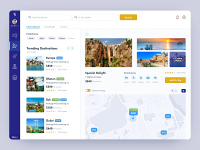 Tour & Travel booking Web App tourism travel ui uidesign uxdesign web app web ui webdesign