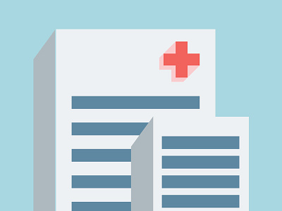 Hospital app flat health icon illustration vector