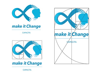 make it Change human face infinity learning logotype proportion think