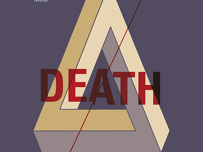 Death death death metal music poster swiss style univers