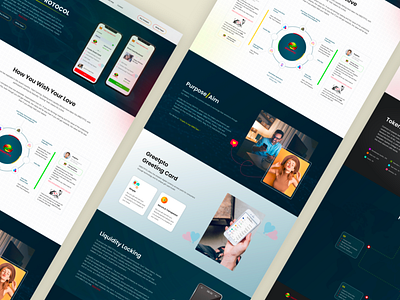 Protocol Landing Page Design design landing page ui uiux design web design