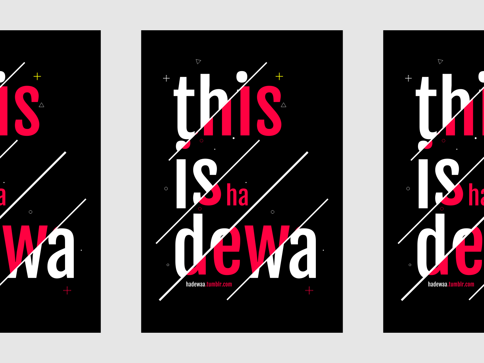 simple typography posters