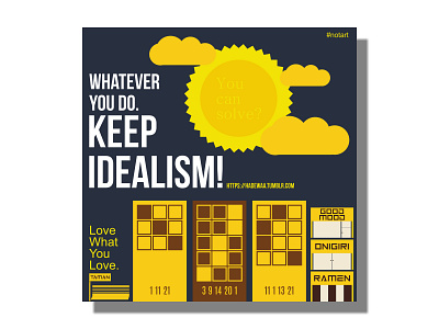 Quotes 02 - Keep Idealism! designs illustration indonesia quotes typography