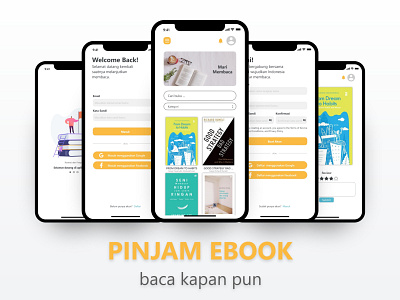 Pinjam Ebook - UI Design designs ebook mobile ui uidesigner uidesigns