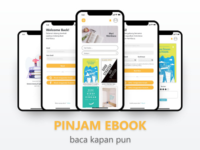 Pinjam Ebook - UI Design