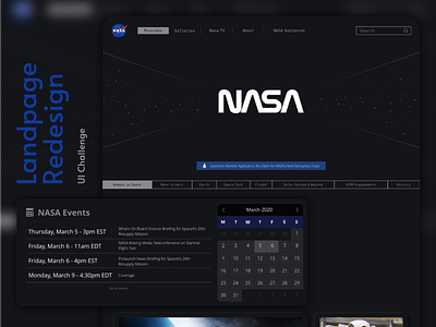 NASA Landing-page Redesign