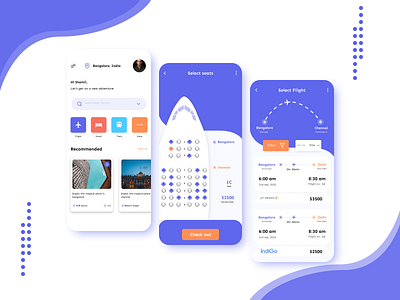 Flight Ticket Booking UI design by Mohammad shamshuddin on Dribbble