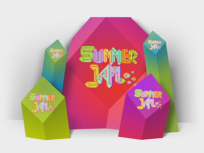 Summer Jam photozone concept branding design