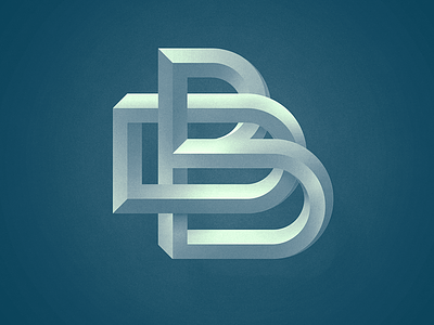 DB monogram design logo typography