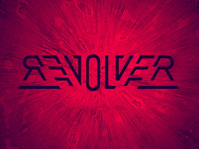 REVOLVER branding design logo typography vector