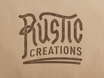 Rustic lettering branding concept design lettering logo monoline monolinear rustic typography vector
