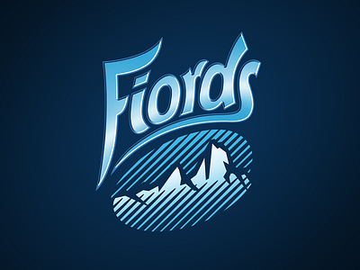 Fiords branding concept graphic design illustration lettering logo typography vector