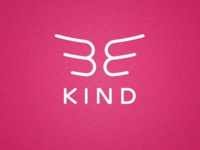BE KIND branding concept illustration kind lettering logo typography vector