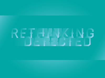 rethinking detected branding concept design graphic design lettering typography vector